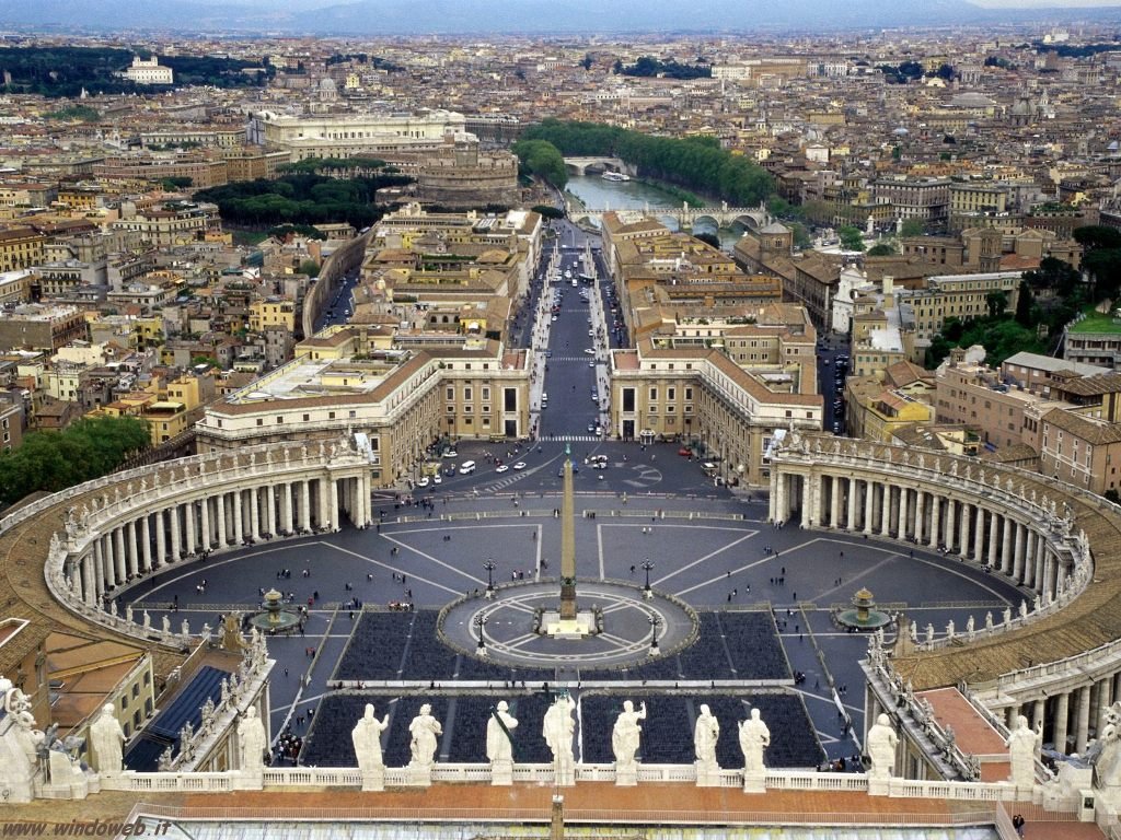 vista di San Pietro dall'alto.