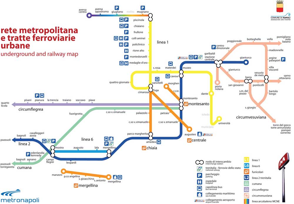 mappa metro napoli