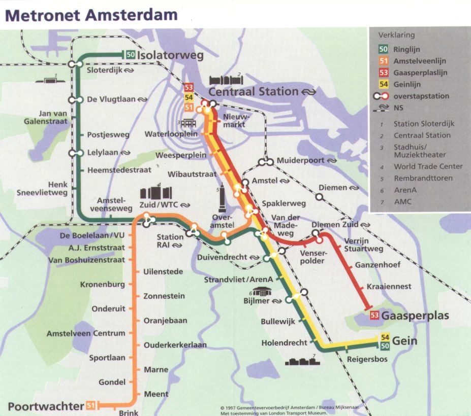 Metro Amsterdam: la mappa e tutte le info utili