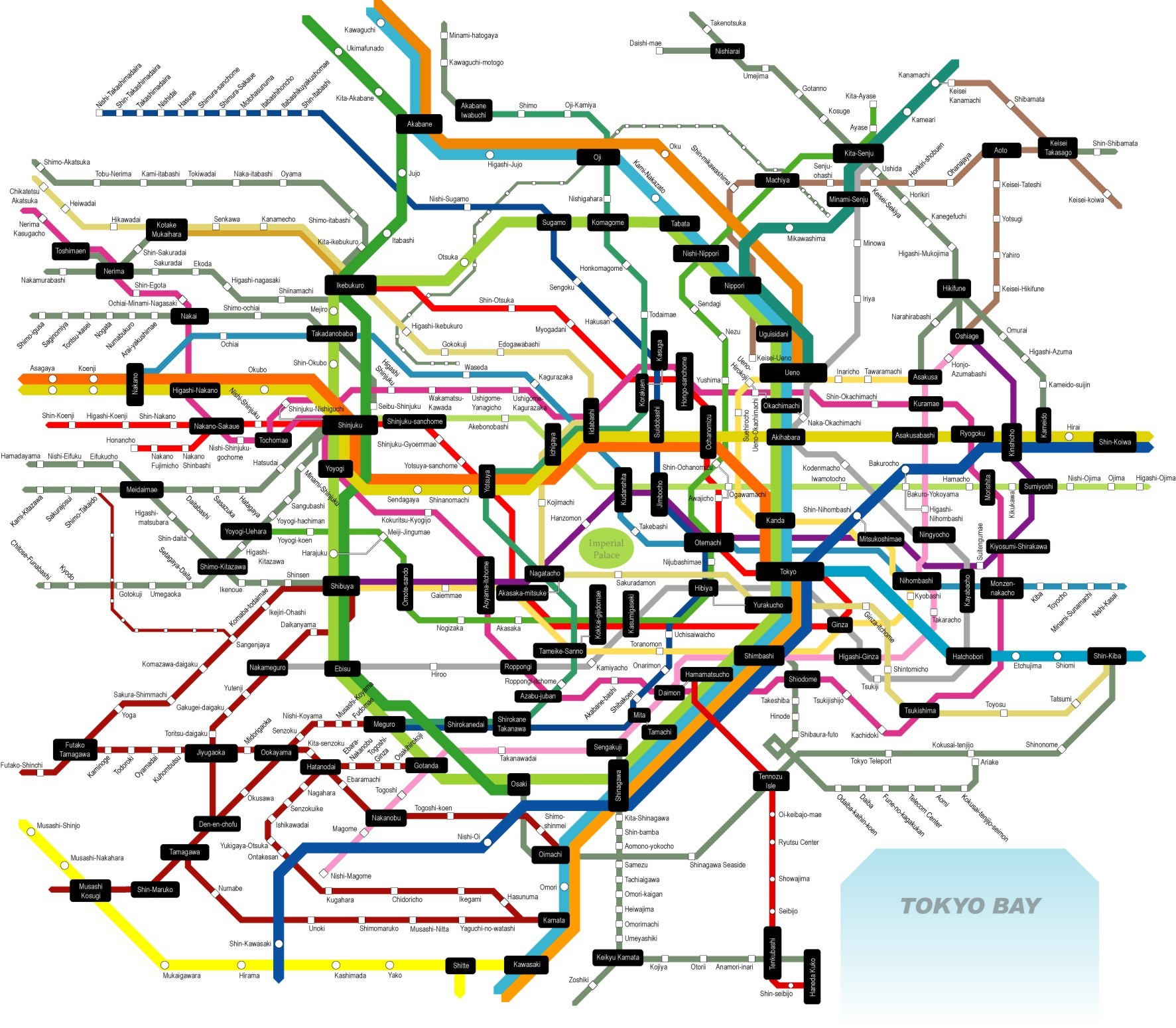 Metro Tokyo La Mappa E Tutte Le Info Utili Turista Fai Da Te