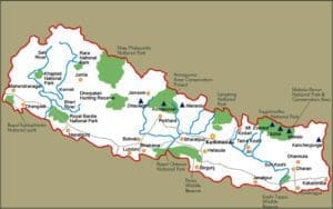 Nepal-mappa-turistica