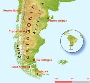 Patagonia-mappa