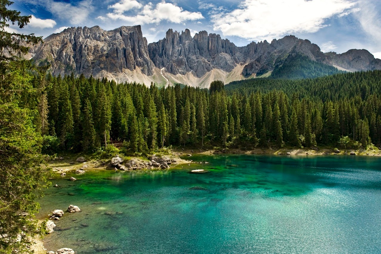 Lago di Carezza, Dolomiti, Italy, World Heritage Places to travel, Sightseeing, Trip