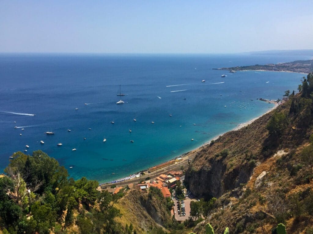 Spettacolare vista da Taormina