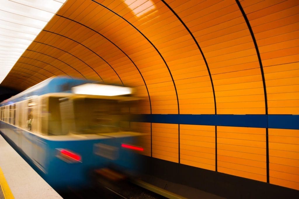 treno della metro di monaco