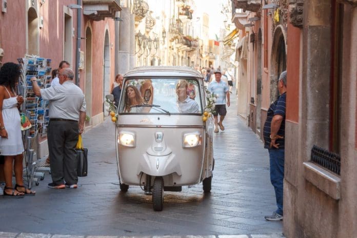 Ape Calessino a Taormina