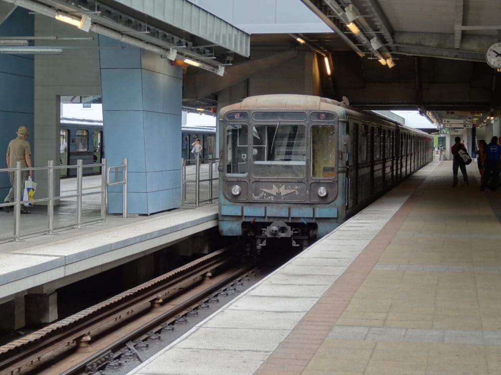 treno della metro di Budapest