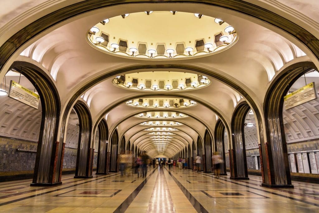 Mosca: stazione Mayakovskaya