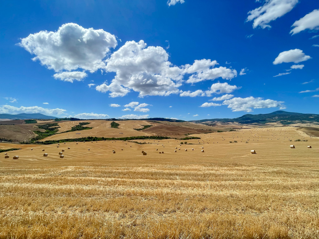 Vista della campagna in Val D'Orcia