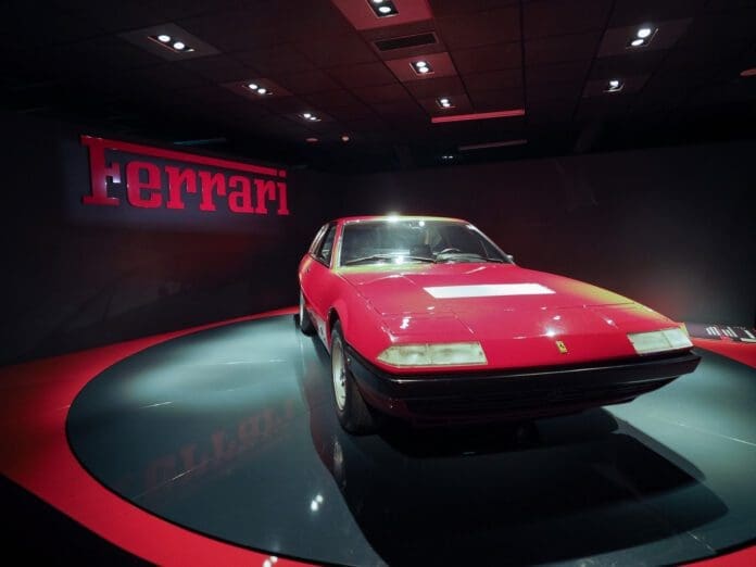 Ferrari esposta al Museo Nazionale dell'automobile di Torino