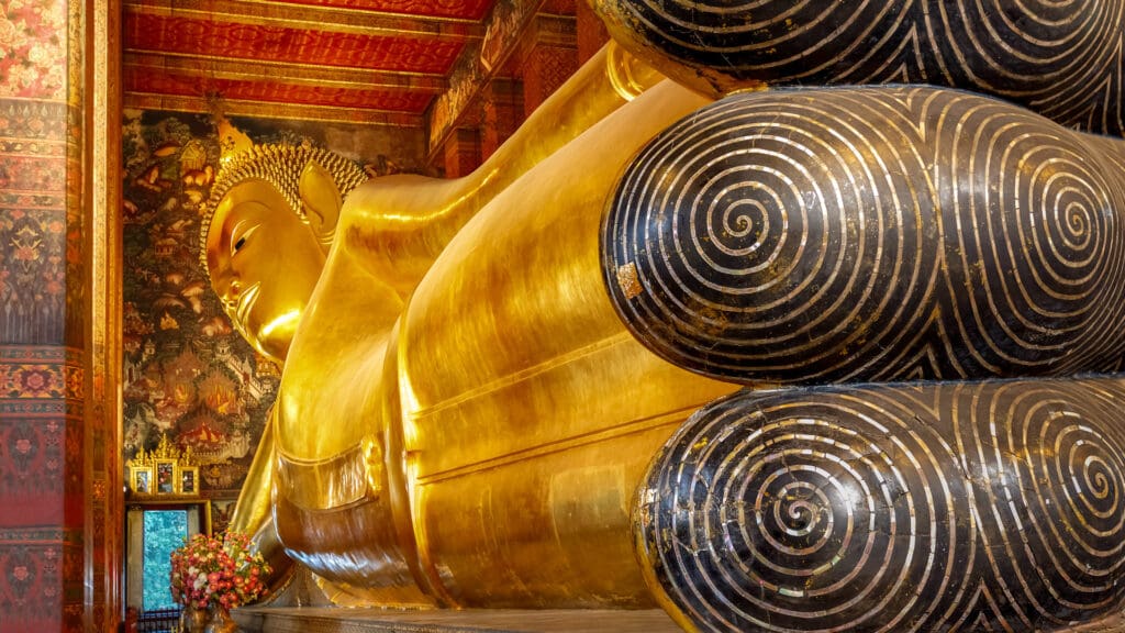Buddha Sdraiato Tempio di Wat Pho Bangkok