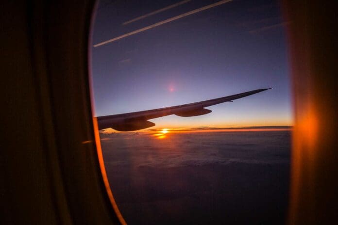 aereo tramonto - consigli di viaggio