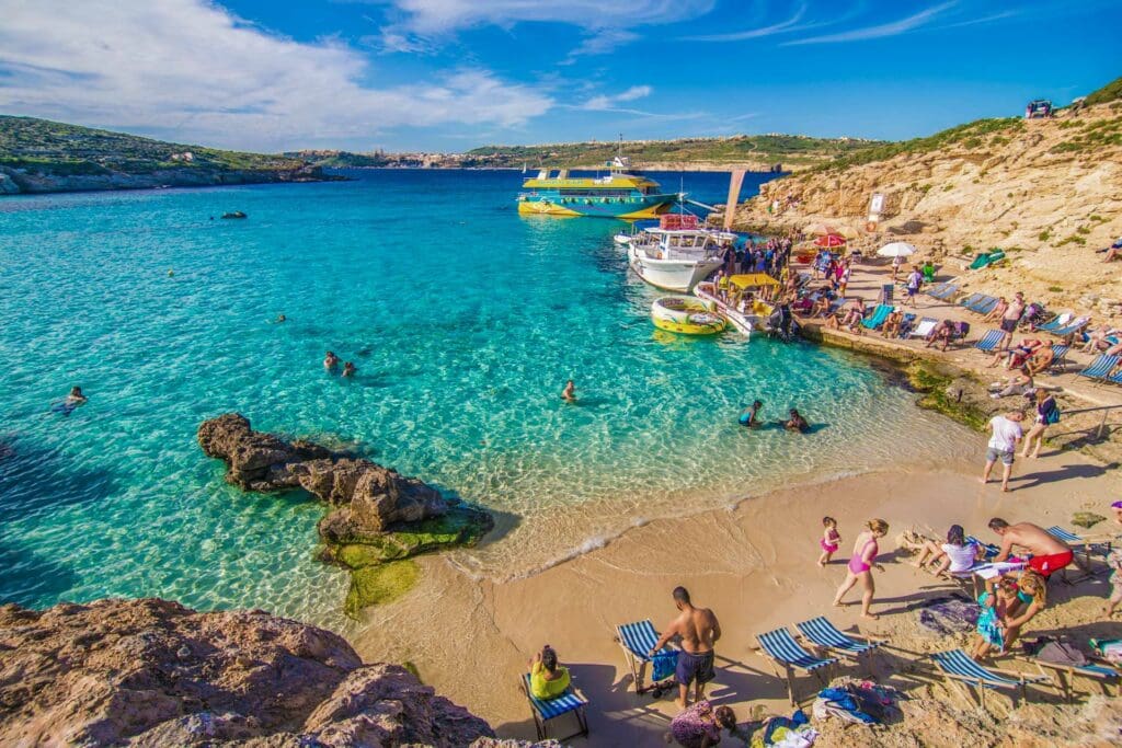 Laguna Blu sull'isola di Comino a Malta