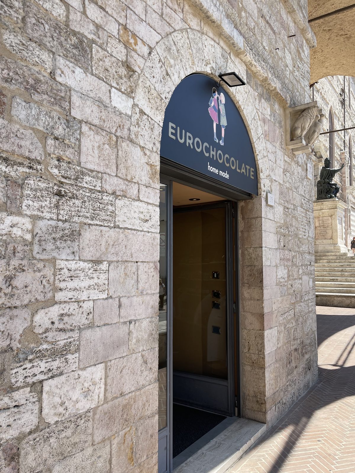 Negozio Eurochocolate nel centro storico di Perugia